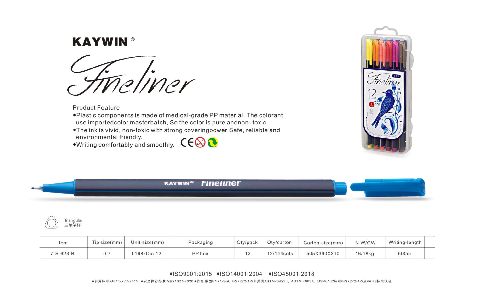 ผู้ผลิต ขายส่ง #7-S-623-B Fineliner